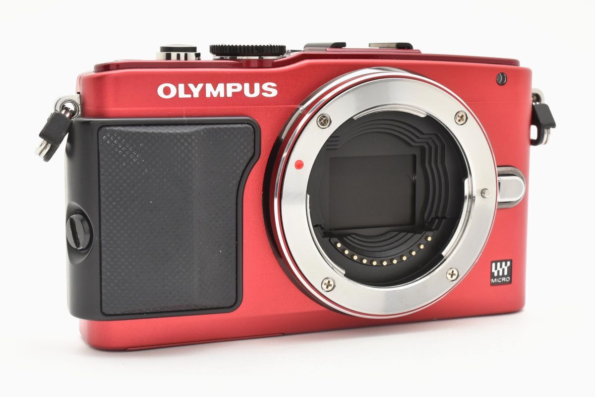 ★訳あり特上品?ジャンク★オリンパス OLYMPUS E-PL6 ボディ レッド★ LL49#4930