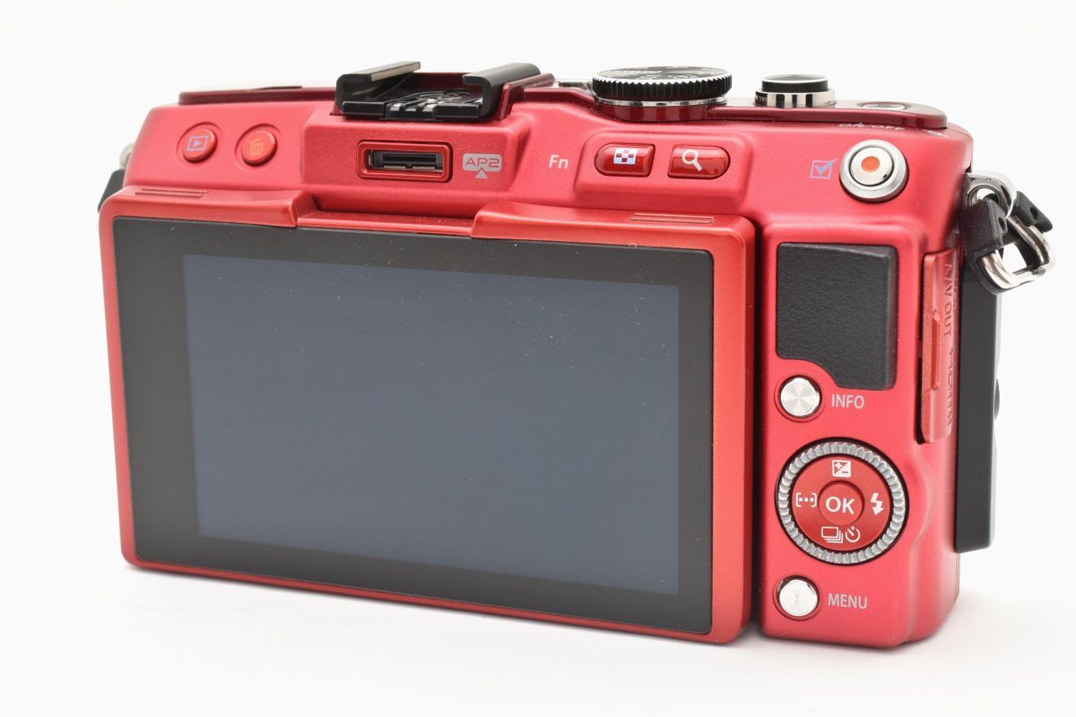 ★訳あり特上品?ジャンク★オリンパス OLYMPUS E-PL6 ボディ レッド★ LL49#4930