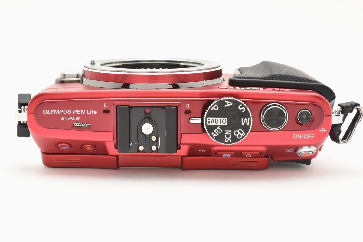 ★訳あり特上品?ジャンク★オリンパス OLYMPUS E-PL6 ボディ レッド★ LL49#4930