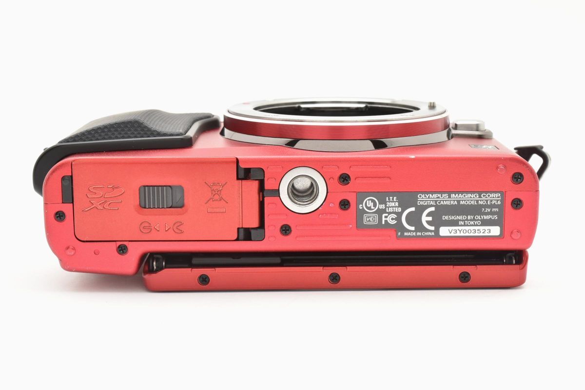 ★訳あり特上品?ジャンク★オリンパス OLYMPUS E-PL6 ボディ レッド★ LL49#4930