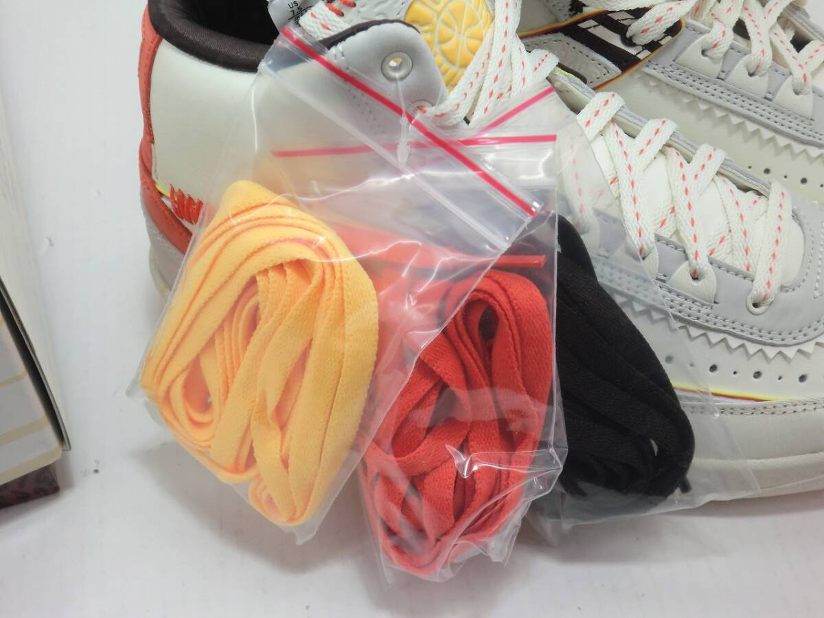 HK0561 NIKE AIR JORDAN 2 RETRO SP MAISON CHATEAU ROUGE サイズ25.5cm ナイキ スニーカー 靴 DO5254-180 中古 _画像8