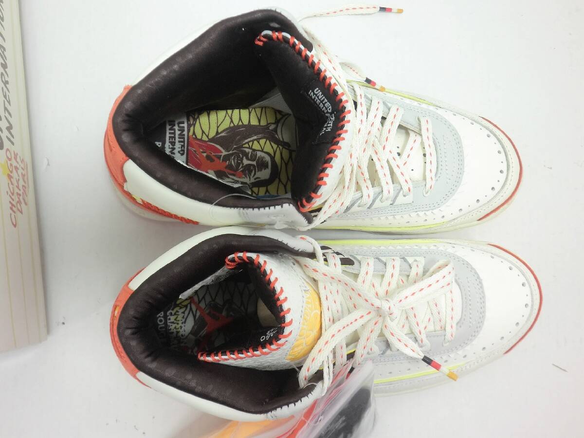 HK0561 NIKE AIR JORDAN 2 RETRO SP MAISON CHATEAU ROUGE サイズ25.5cm ナイキ スニーカー 靴 DO5254-180 中古 _画像5