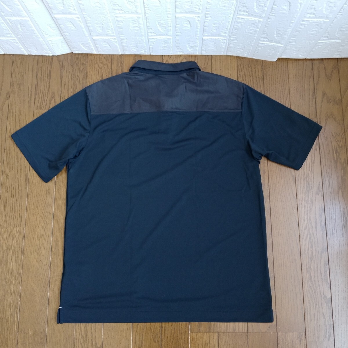 1062【中古】Cutter&Buck golf カッター&バックゴルフ ゴルフウェア 半袖ポロシャツ メンズサイズ L 黒/焦茶色_画像10