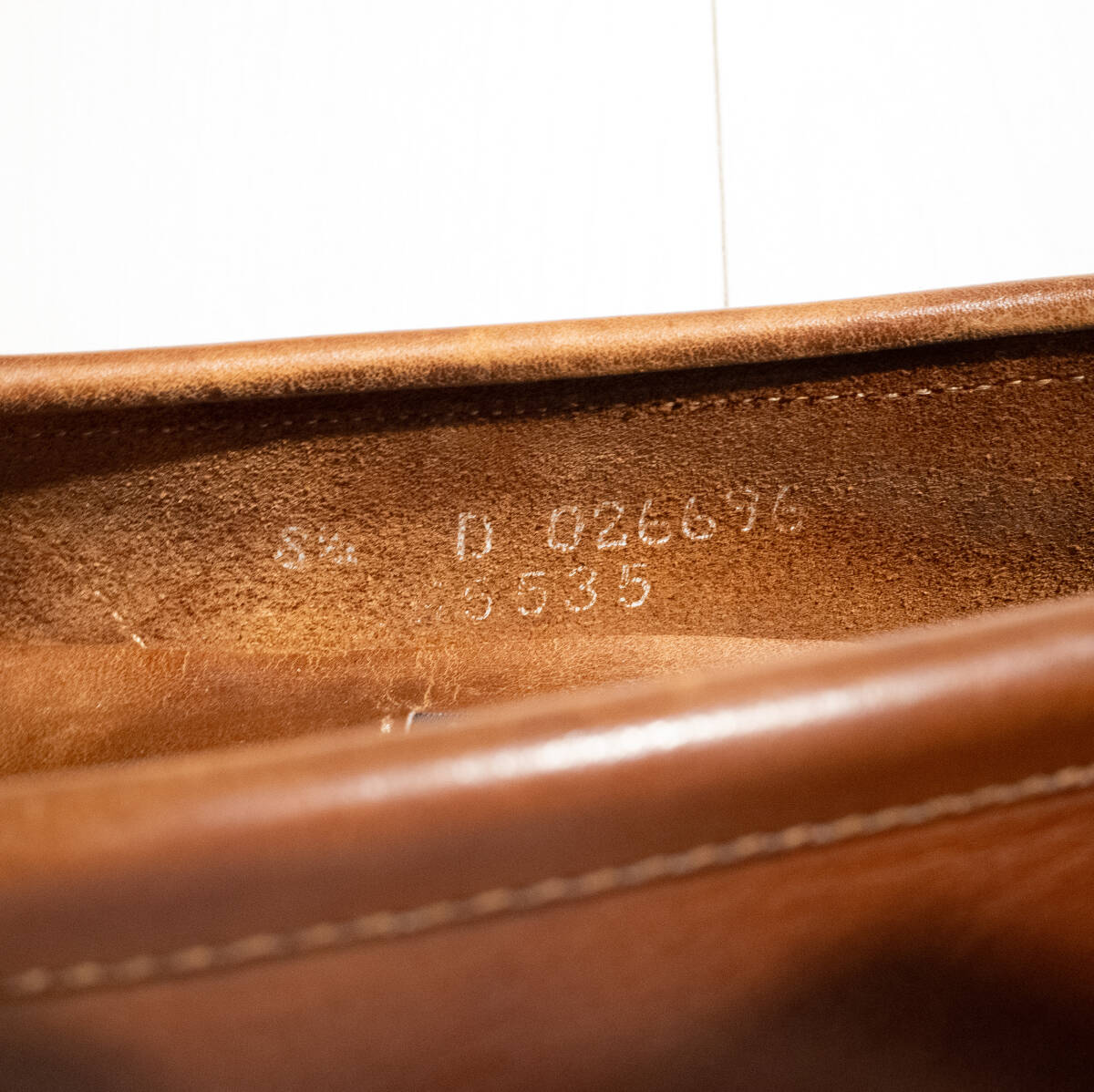 US8.5 (26.5cm程度) / 80s Polo COUNTRY RALPH LAUREN ポロカントリー ペニー コインローファー ブラウン アメリカ製 made in USA 中古_画像8