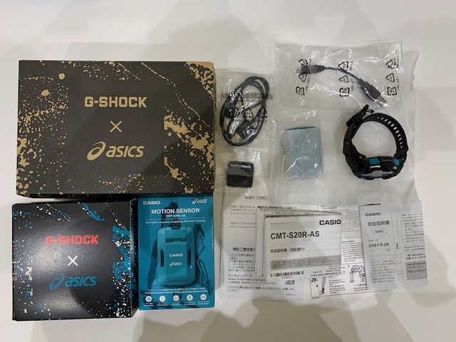 【21325】時計★ CASIO G-SHOCK GSR-H1000AS-SET Runmetrix-Walkmetrix カシオ asics コラボ