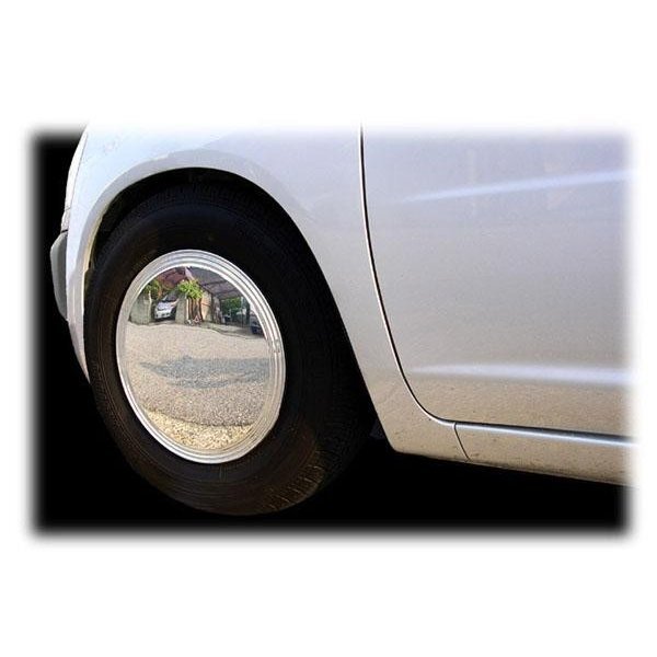 ピッカピカのメッキホイールカバー スーパーキャル ホイールカバー 純正スチールホイール専用 14インチ ホイールキャップ 4枚セット_画像3