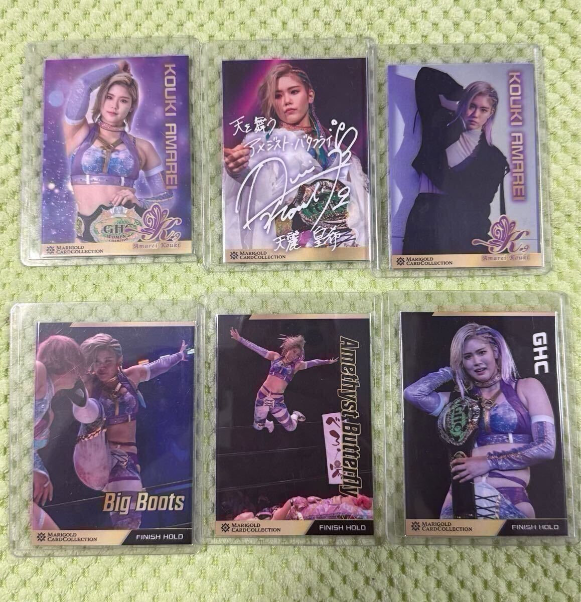 女子プロレス マリーゴールド プロレスカード 27種 トレカ 女子プロレス マリーゴールド MARIGOLD カード 天麗皇希 6種