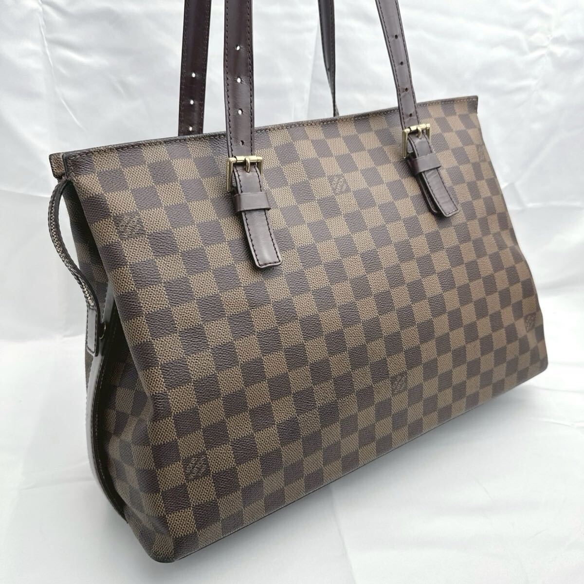 a301 1円 LOUIS VUITTON ルイヴィトン ショルダーバッグ トートバッグ ダミエ チェルシー N51119 シリアル TH1006 男女兼用