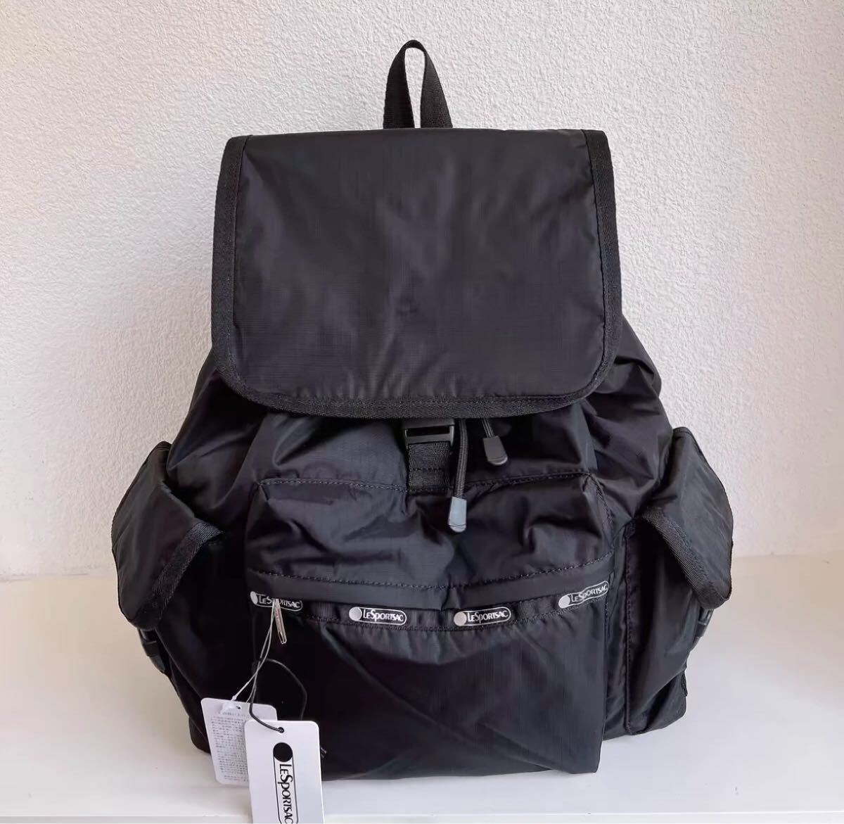 美品★レスポートサック リュックサック バックパック 黒 BLACK 軽量 ロゴ レスポートサック リュックサック バックパック 黒|Yahoo