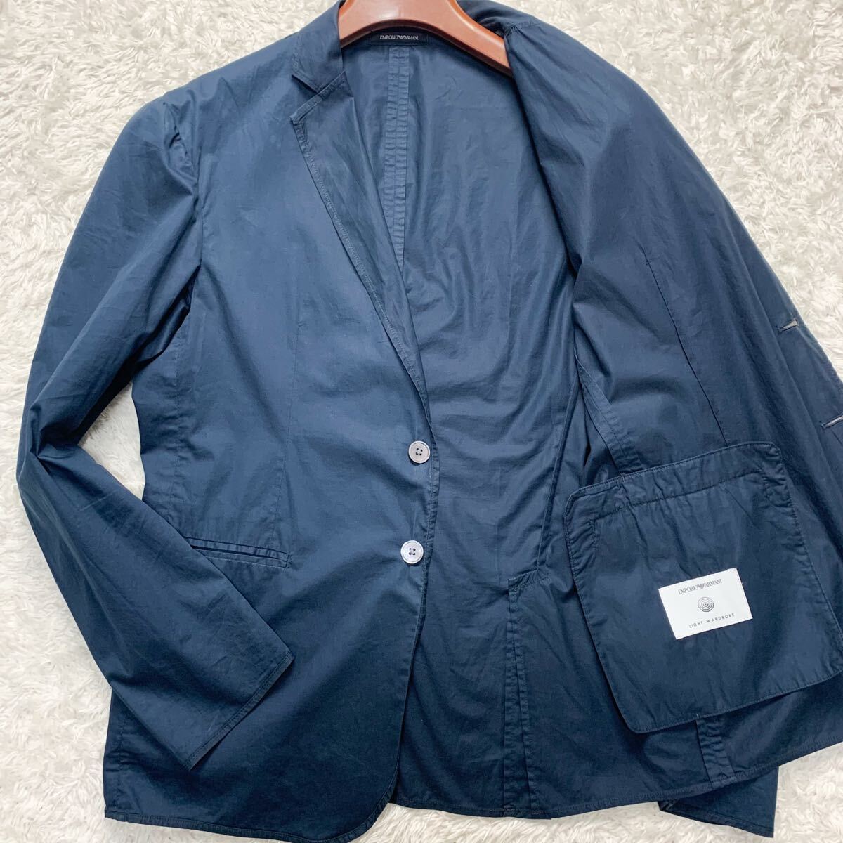 EMPORIO ARMANI M LINE メンズ テーラードジャケット 紺色 EMPORIO ARMANI M LINE メンズ テーラードジャケット 紺色