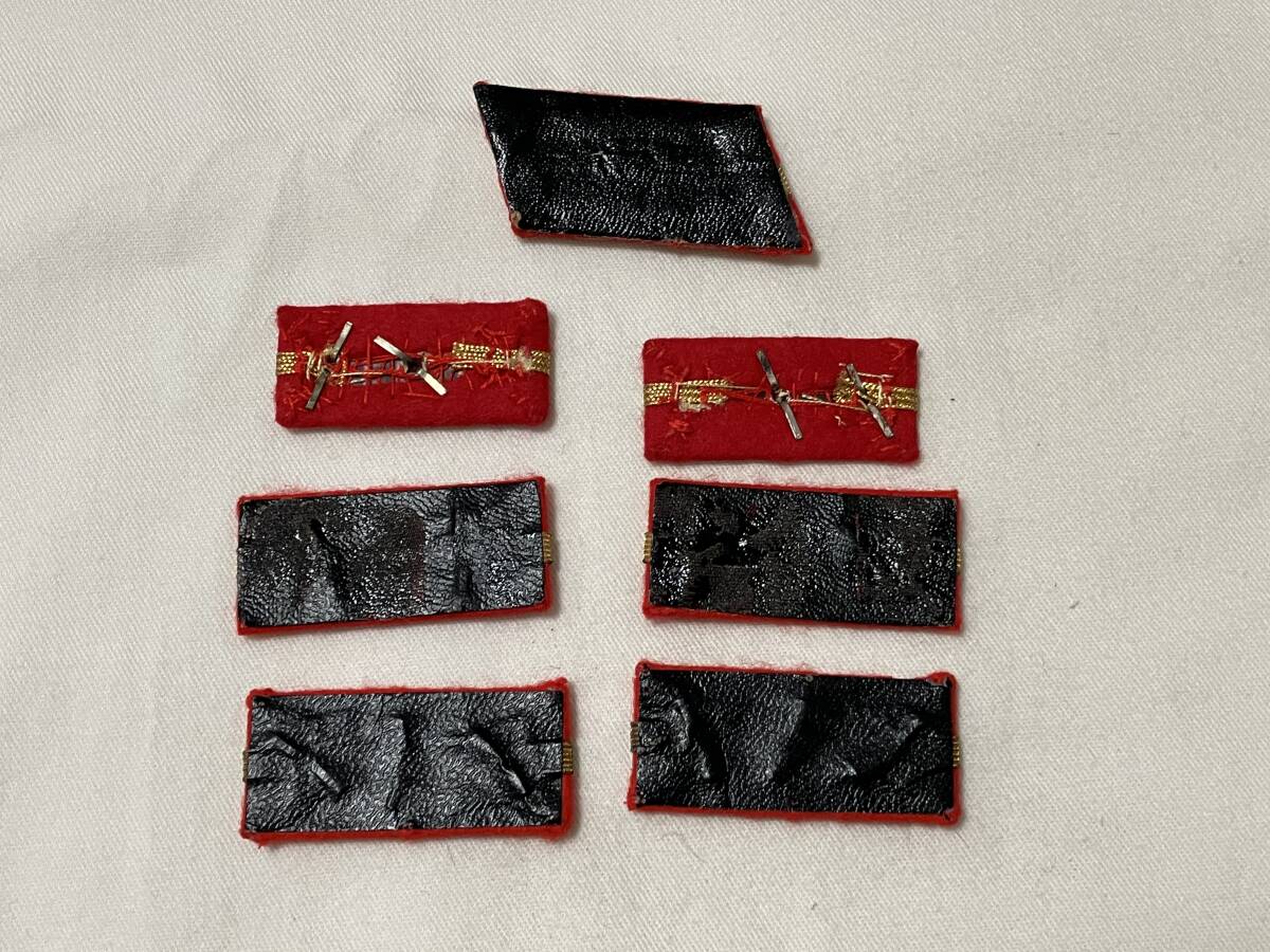 当時物　日本陸軍　階級章　襟章　下士官３種まとめて　兵長　曹長　准尉　軍隊物 日本陸軍 下士官襟章 准尉曹長軍曹（昭和軍服九八式三式軍装日本