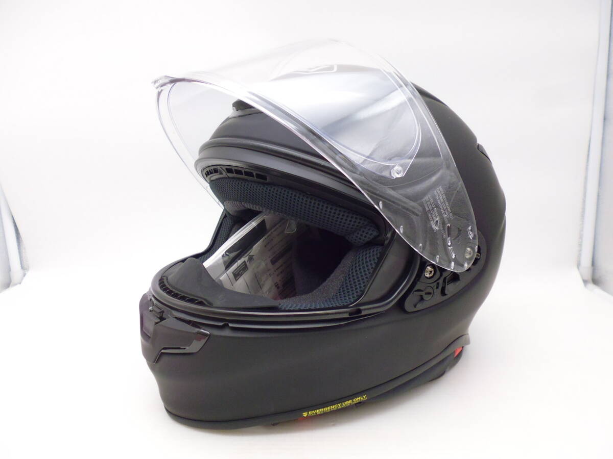 0716-3　送料無料　美品　SHOEI　Z-8 ショウエイ　ヘルメット　XL(61cm)　ブラック　2021年製造　マットブラック