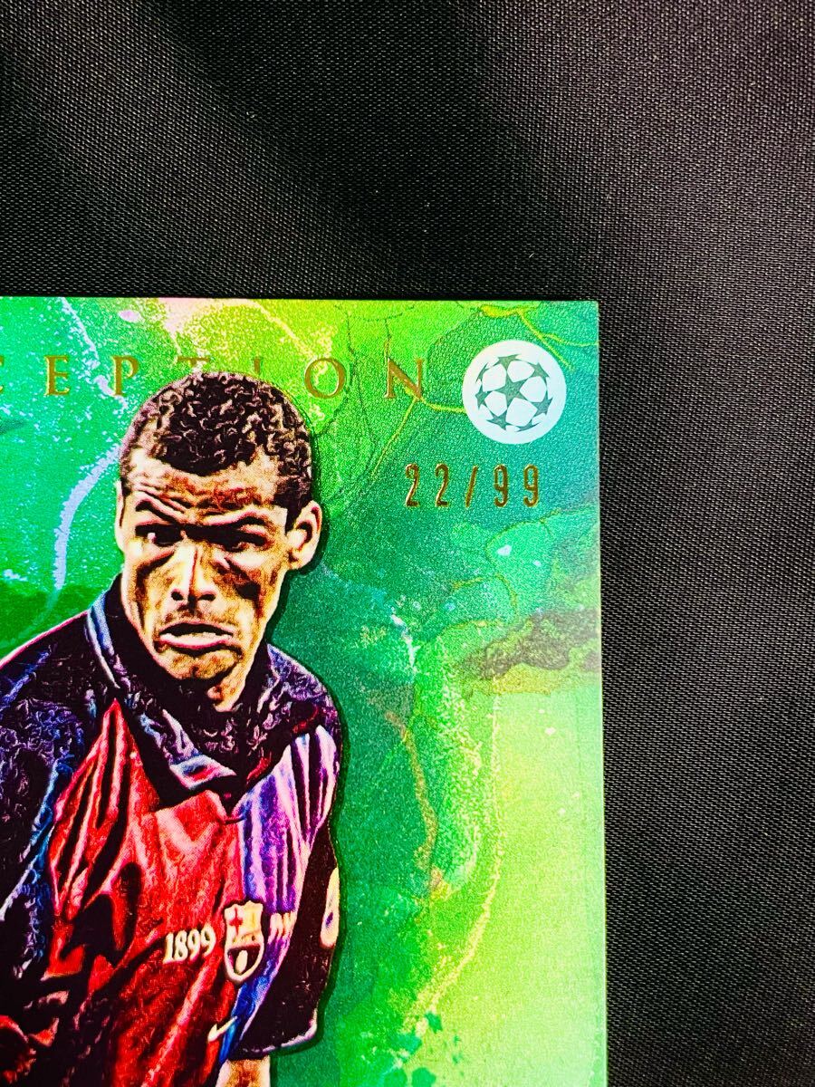 リヴァウド Rivaldo Legacy Green 22/99 Barcelona 2022-23 Topps Inception UEFA