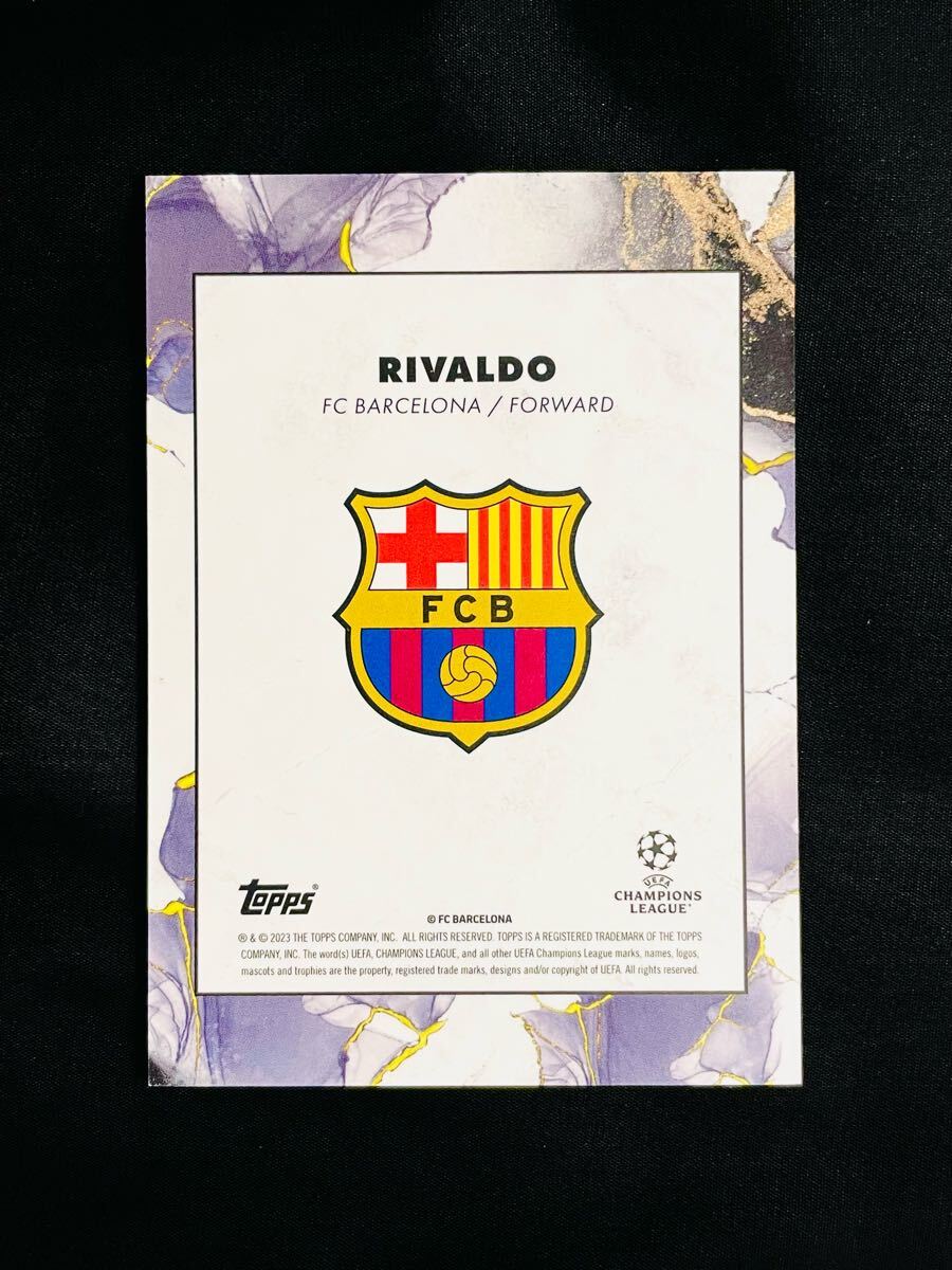 リヴァウド Rivaldo Legacy Green 22/99 Barcelona 2022-23 Topps Inception UEFA