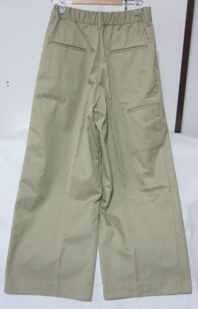 ☆ニコアンド nico and... チノクロス ワイド パンツ/M/ベージュ☆_画像2