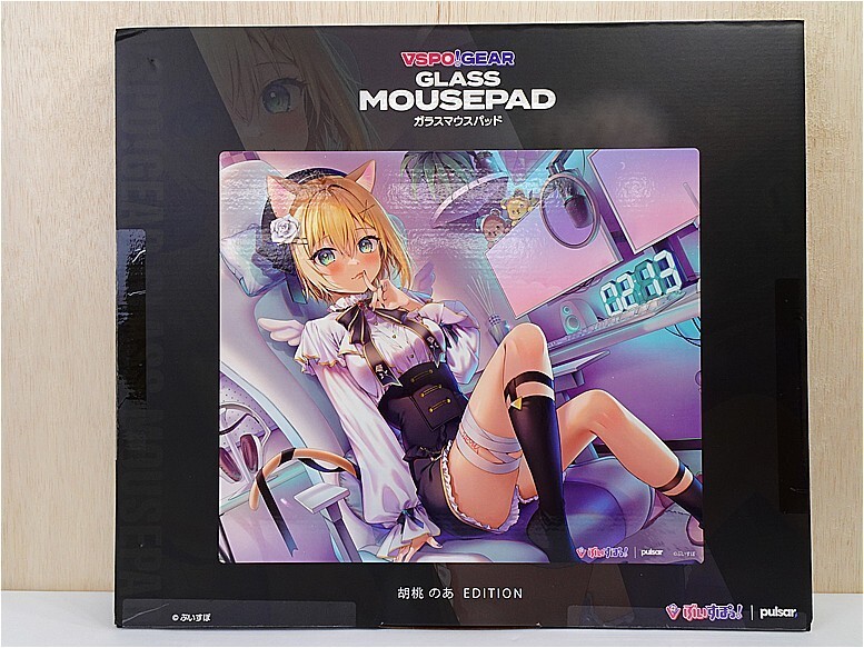 ぶいすぽっ! 胡桃のあ ガラスマウスパッド 胡桃のあ VSPO! GEAR ガラスマウスパッド 未使用未開封 ぶいすぽ