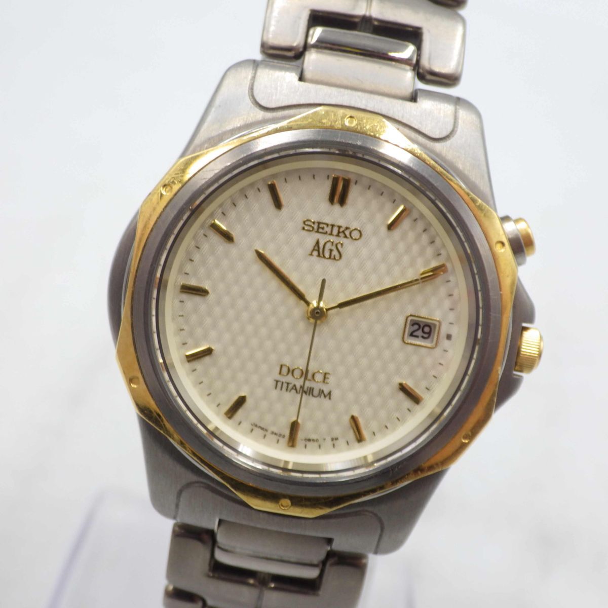 SEIKO DOLCE 3M22−0A70 18kt 時計 440651/B【1円スタート】SEIKO セイコー 3M22-0A70 DOLCE