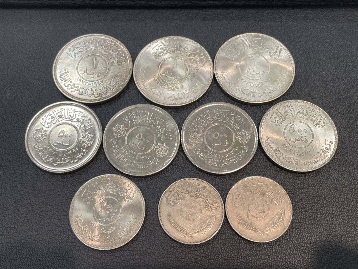 希少品 イラク銀貨 1972年 1ディナール 中央銀行創設25周年記念 未使用 ☆【希少品】コレクター放出品 イラク 1ディナール銀貨 石油国有
