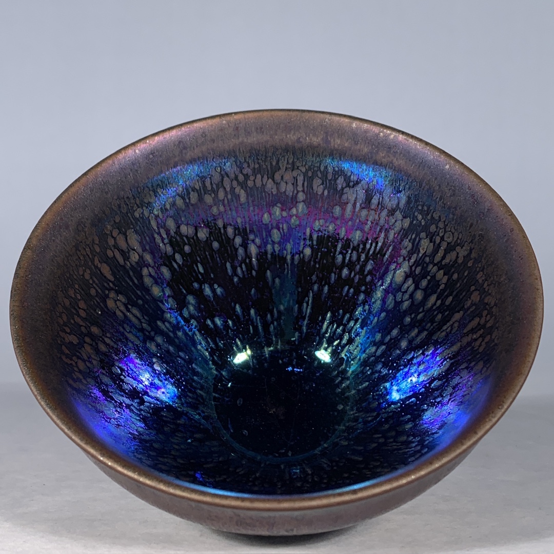 秘藏 宋時代 時代物 窯を建てる 曜変 七色油の しずく 唐物 陶磁器