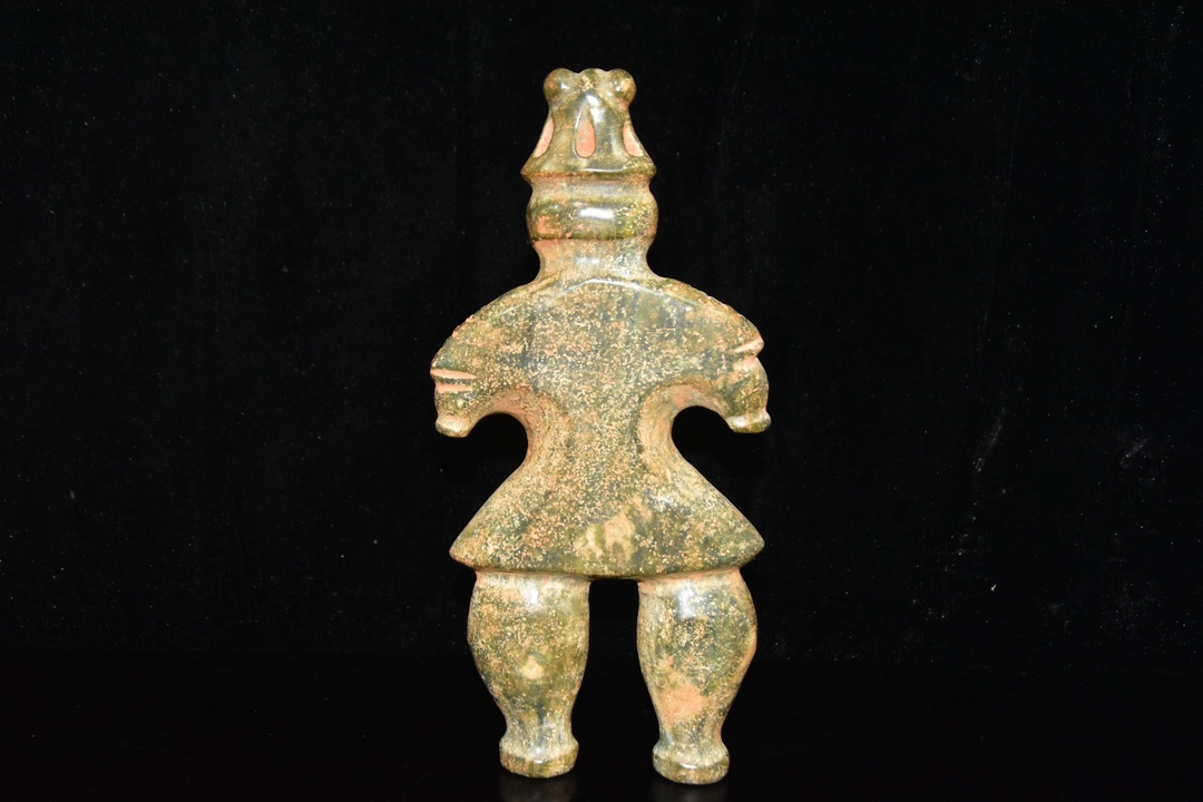 珍品旧蔵* 紅山文化時代 カエル唐物 古玉彫 天然石 稀少珍品 古