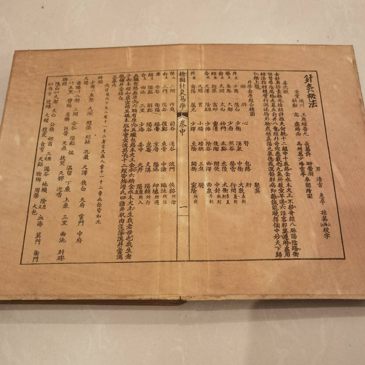 古書 旧蔵 清代【鍼灸の秘法 】 中國古代占い風水 医学書類 線裝