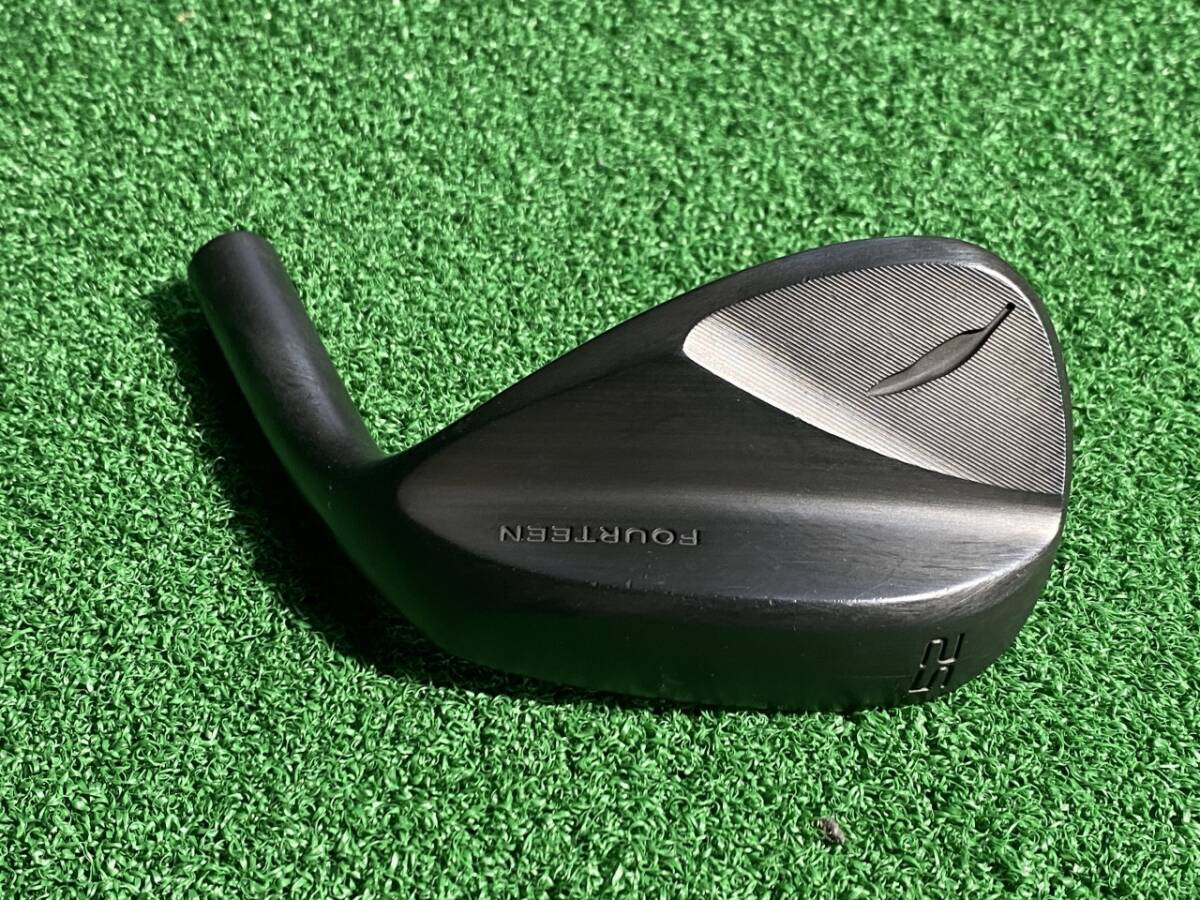 超美品! 工房限定品! 激スピン! クラフトフォーティーンGOLF CRAFT FOURTEEN F Wedge 52° 黒染めヘッド スパイン調整 MOI 工賃込!_画像1