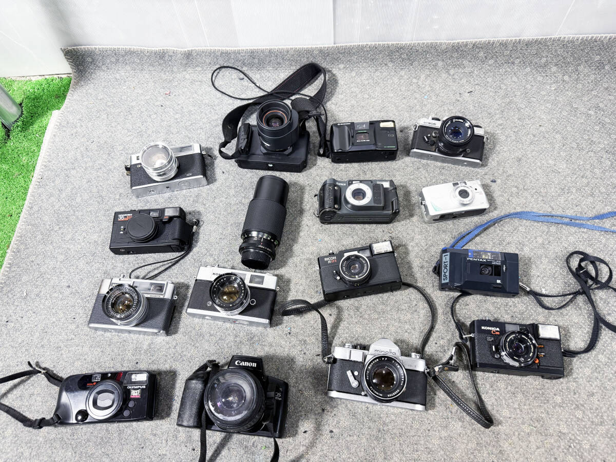 カメラ まとめ売り 中古☆フィルムカメラまとめ売り!☆Canon T80/KONICA C35