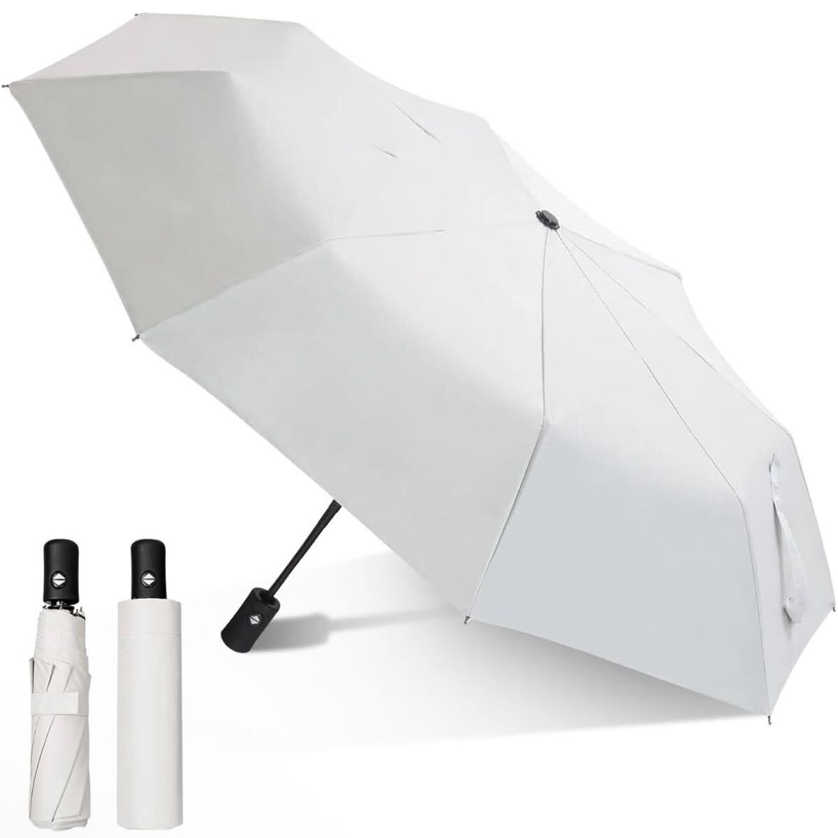 日傘 折り畳み傘 UVカット 遮光 晴雨兼用 ワンタッチ 雨傘 自動開閉 超軽量 紫外線遮断 8本骨 日焼け防止 熱中症対策 梅雨 コンパクト_画像1