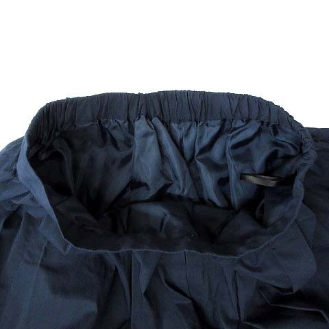 タケオキクチ THE SHOP TK☆ ギャザー ロング スカート☆ ウエストゴム☆ ネイビー 紺 M