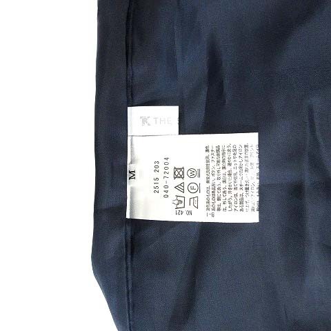 タケオキクチ THE SHOP TK☆ ギャザー ロング スカート☆ ウエストゴム☆ ネイビー 紺 M