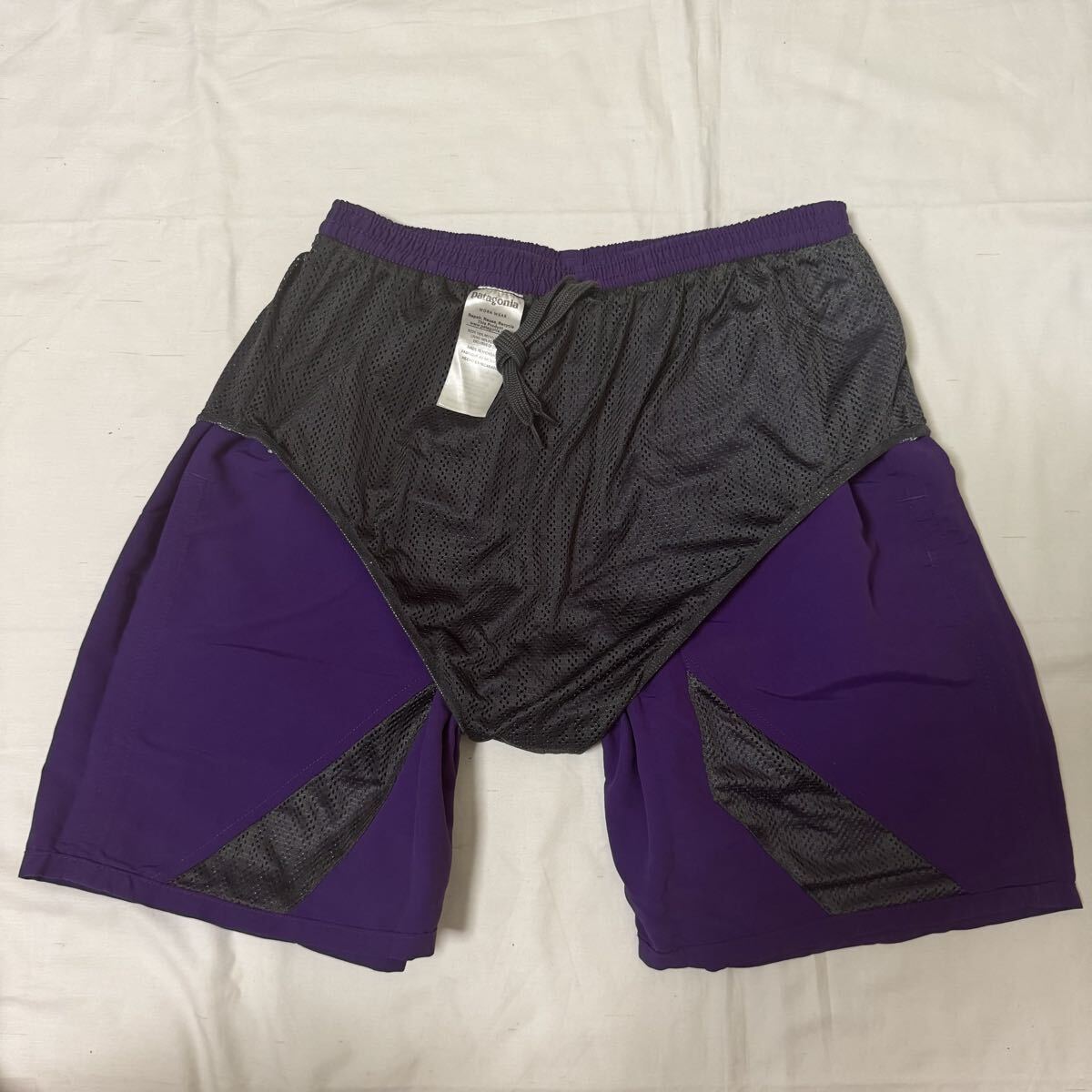 希少SP18 patagonia パープル バギーズロング 7インチ XS 紫 S 希少 18' バギーズ ロング 7インチ パープル 紫 美品