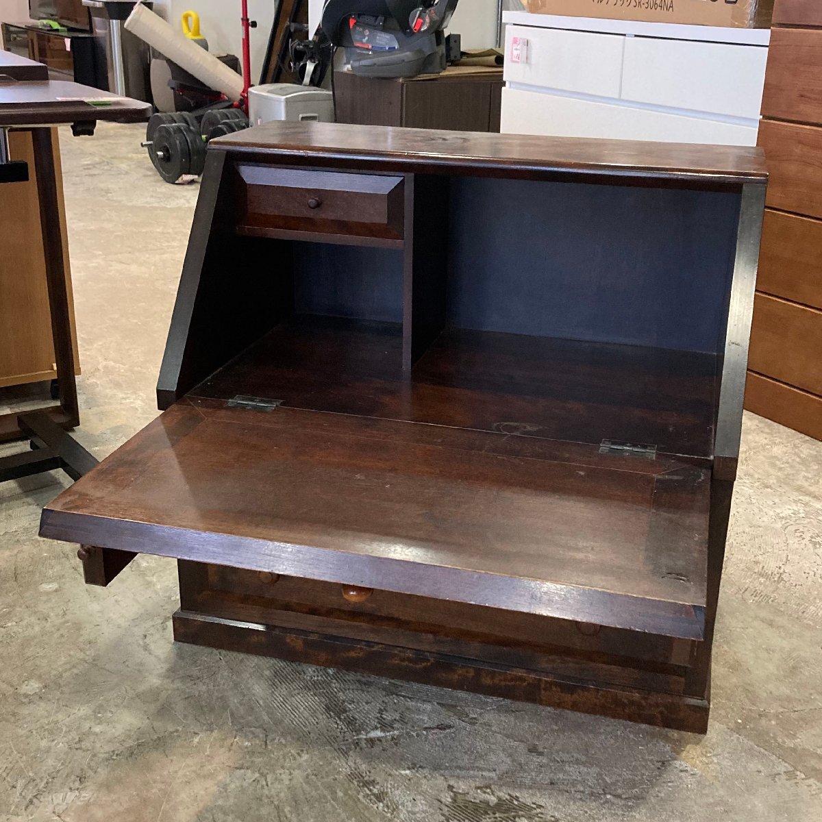  б/у * Matsumoto .. мебель * свет вид low свет стол стол мир современный выдвижной ящик немного повреждение есть 