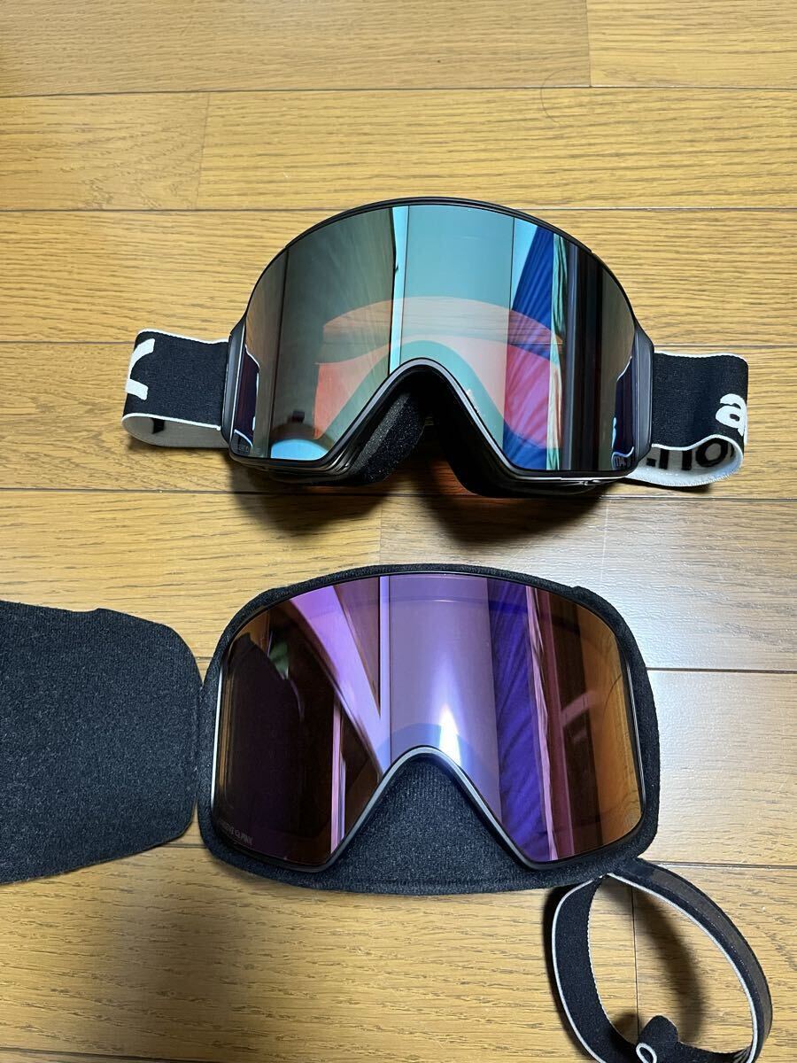 anon M4 スノーボードゴーグル フェイスマスクセット ANON スキー スノーボード ゴーグル M4 BLACK ボーナスレンズ+