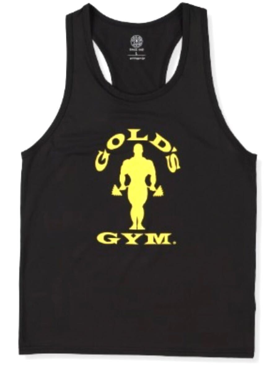 GOLD'S GYM タンクトップ M ブラック 新品 GOLD'S GYM タンクトップ 黒 メンズ Mサイズ L LLサイズに