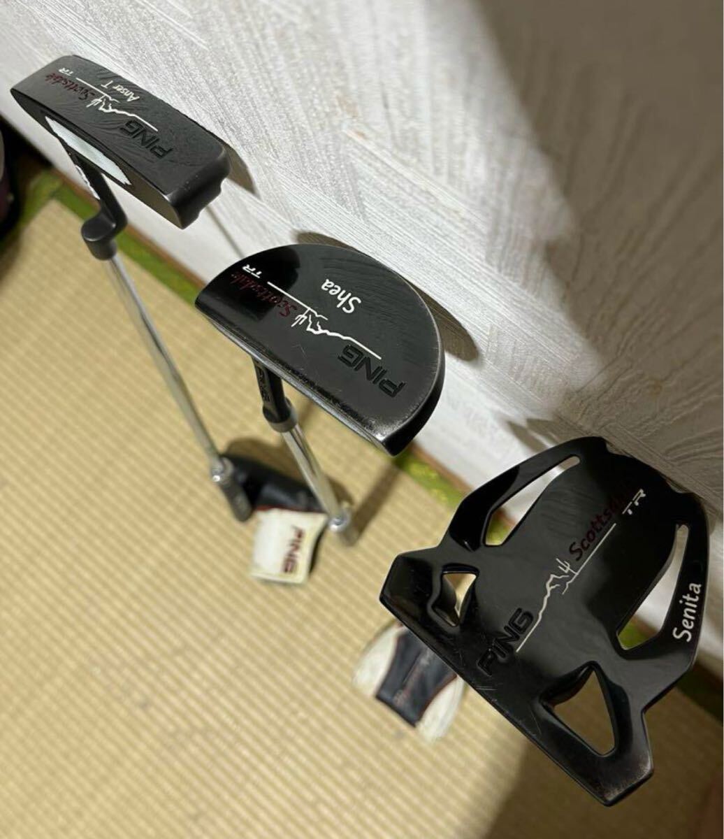 レディース！美品！ピンPING Scottsdale　TR パター3本セット レディース！美品！女性用ピンPING Scottsdale TR パター3本セット