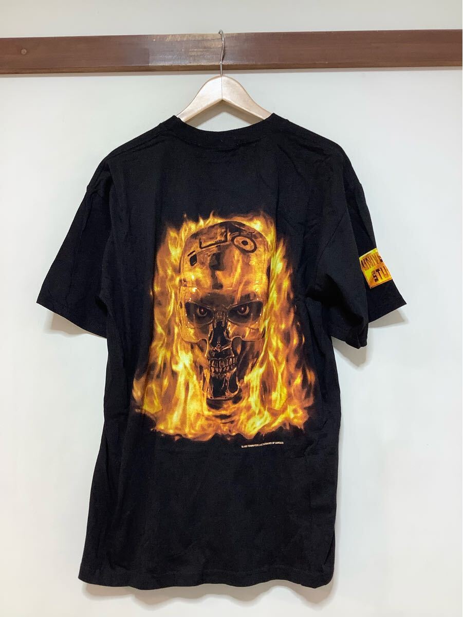の1618 USA製 ターミネーター2 TERMINATOR2 universe studio 半袖Tシャツ プリントTシャツ L ブラック ムービーT 映画T 90´s ビンテージ