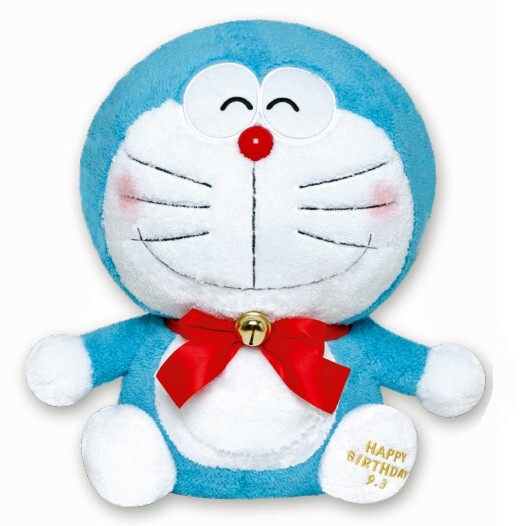  с биркой [ Doraemon день рождения ] Doraemon очень большой размер MORE день рождения мягкая игрушка одиночный товар сиденье высота примерно 42cm супер BIG колокольчик имеется ZK