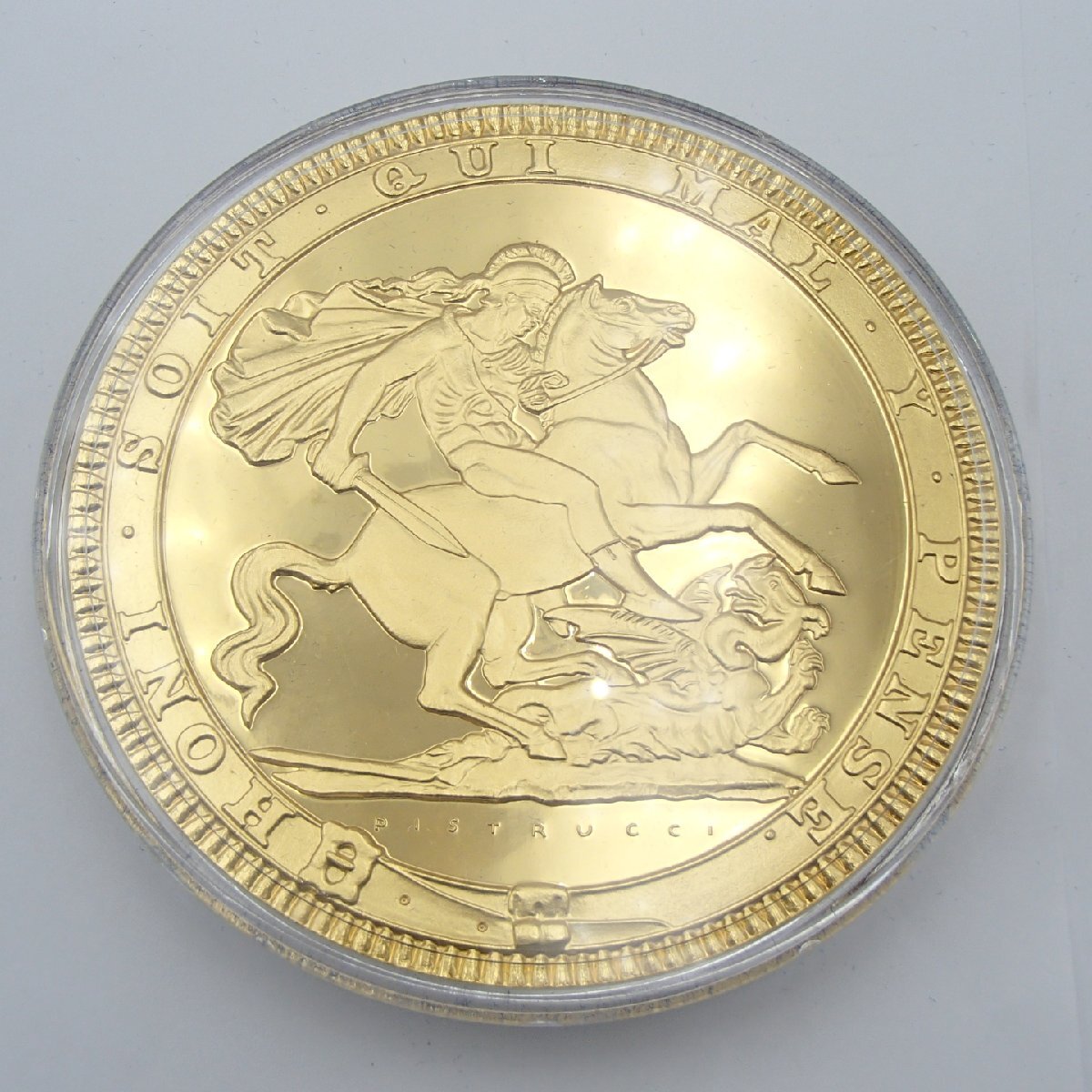 ☆クラウン銀貨メダル フランクリンミント / 純金仕上げ 重量 約