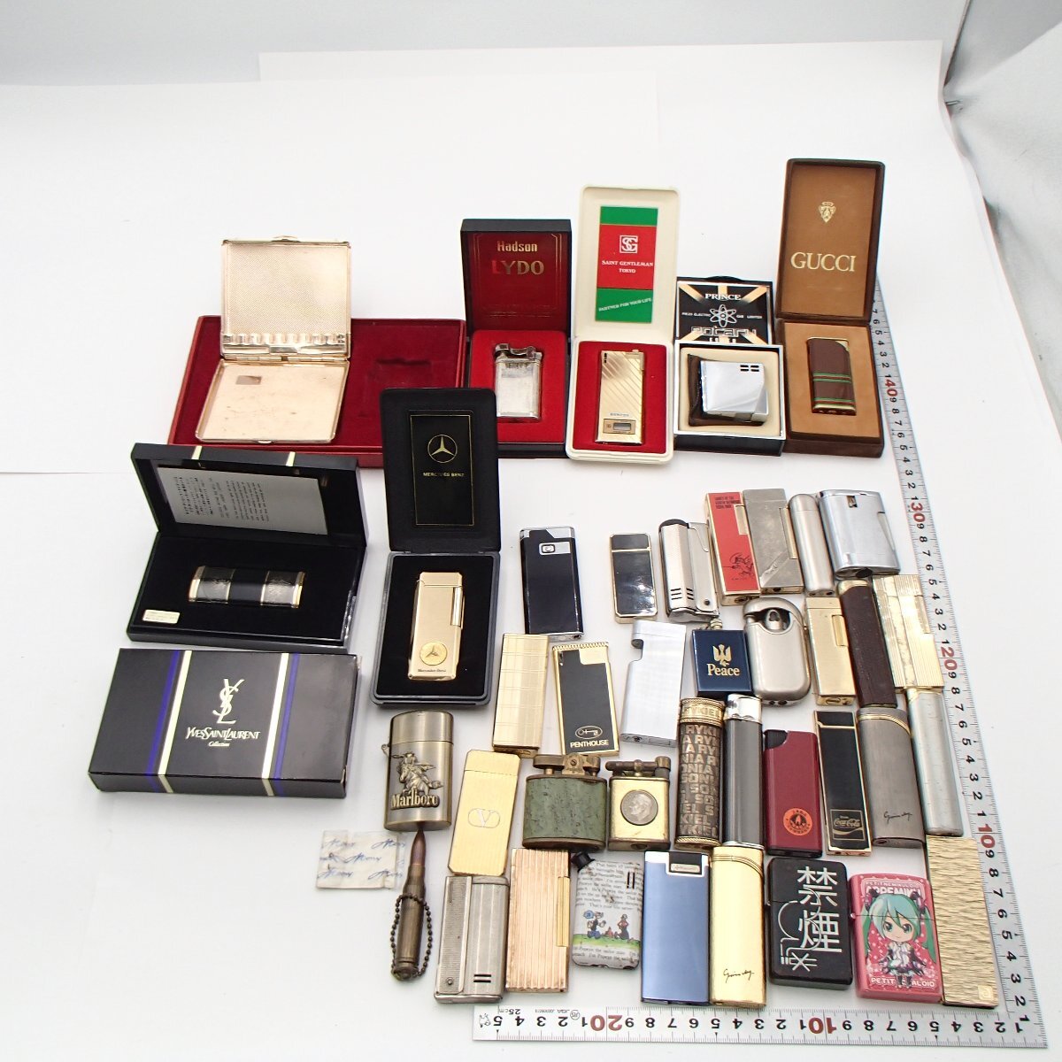 ★ライター タバコメーカー まとめ/グッチ YSL ガスライター 喫煙グッズ 着火未確認★KT