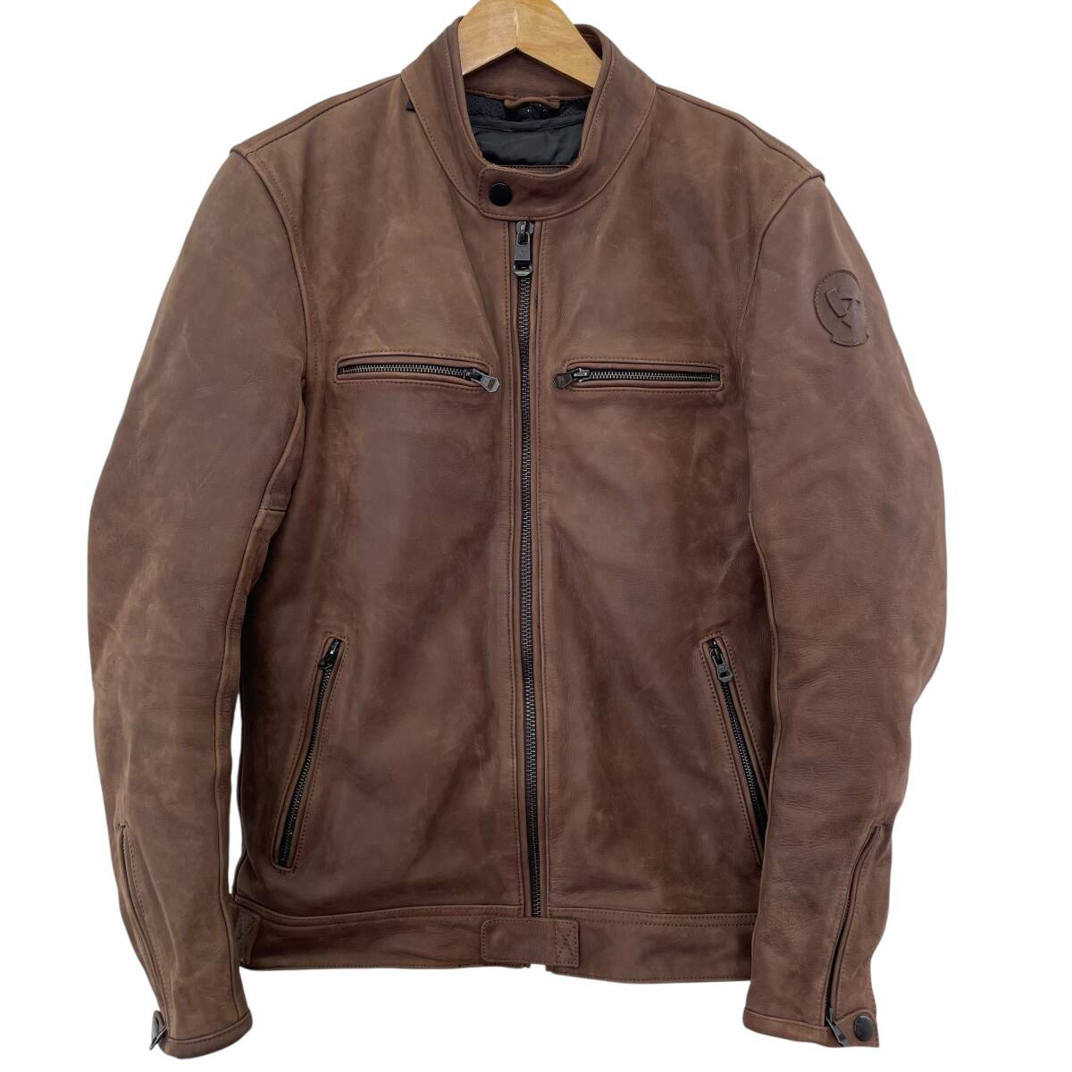 【美品】 REV`IT レブイット GIBSONギブソン レザージャケット 46サイズ ブラウン系 茶系 20725-100_画像1
