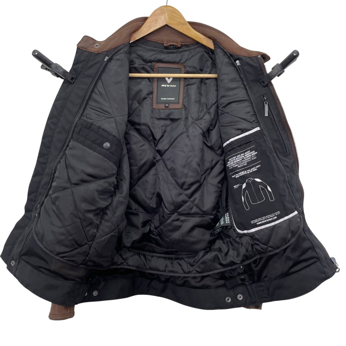 【美品】 REV`IT レブイット GIBSONギブソン レザージャケット 46サイズ ブラウン系 茶系 20725-100_画像3