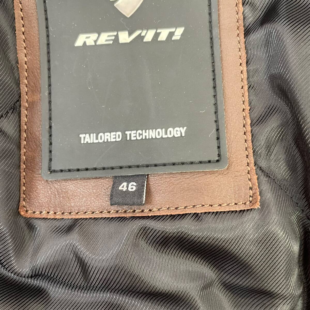 【美品】 REV`IT レブイット GIBSONギブソン レザージャケット 46サイズ ブラウン系 茶系 20725-100_画像4