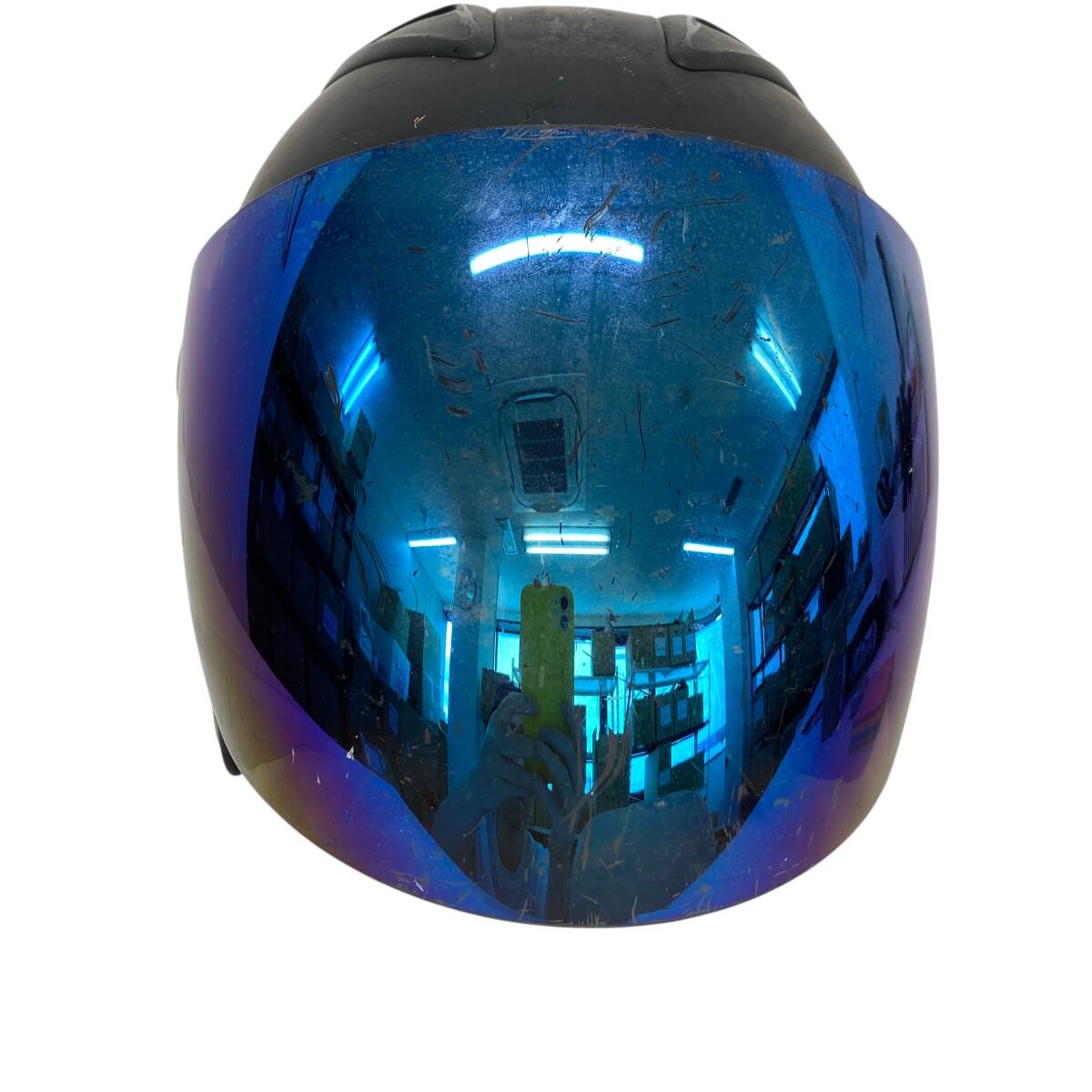 【即決】 Ceptoo セプトゥー ジェットヘルメット ※ミラーシールド付き FREE(57-60cm未満）サイズ 黒系 ブラック系 20372-100