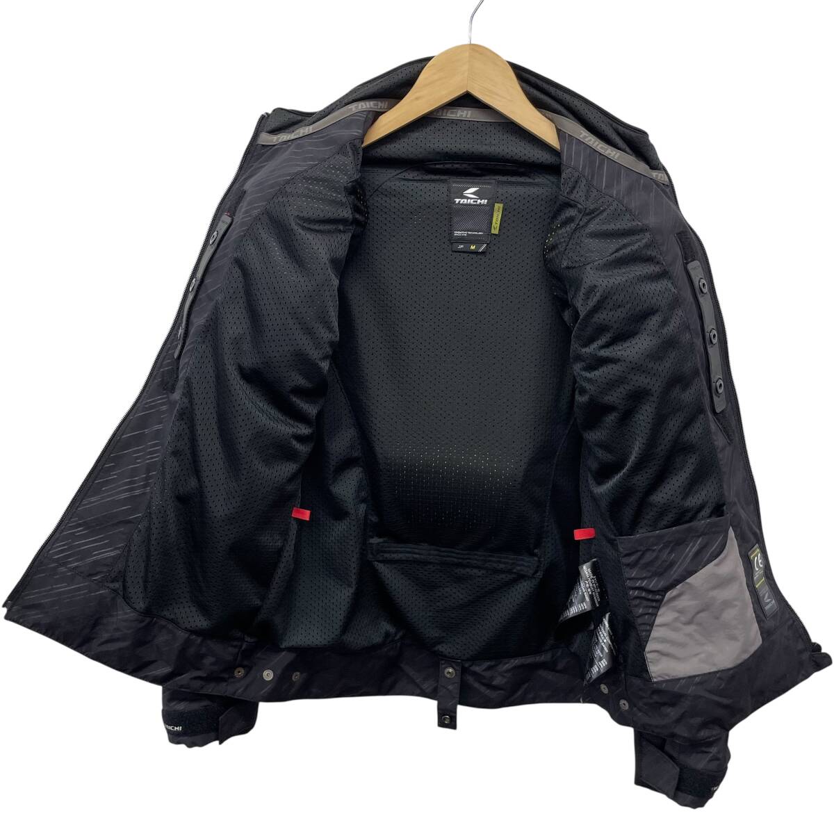 【美品】 RS TAICHI　アールエスタイチ　RSJ325/RSJ326　レーサーメッシュジャケット Mサイズ ブラック系 黒系 21916-100