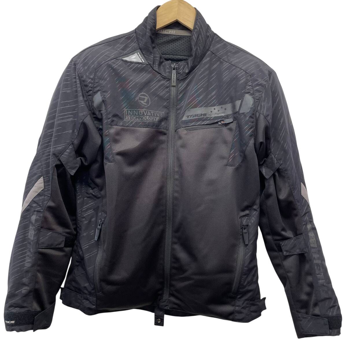 【美品】 RS TAICHI　アールエスタイチ　RSJ325/RSJ326　レーサーメッシュジャケット Mサイズ ブラック系 黒系 21916-100