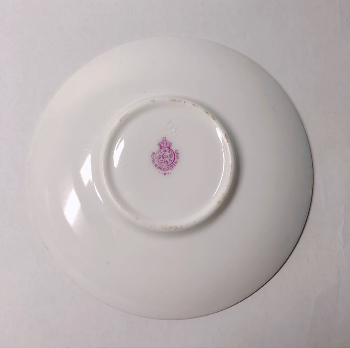 ロイヤルウースター ペインテッドフルーツ カップ＆ソーサー ROYAL WORCESTER 金 ゴールド アンティーク 果物 英国 イギリス デミタス_画像8