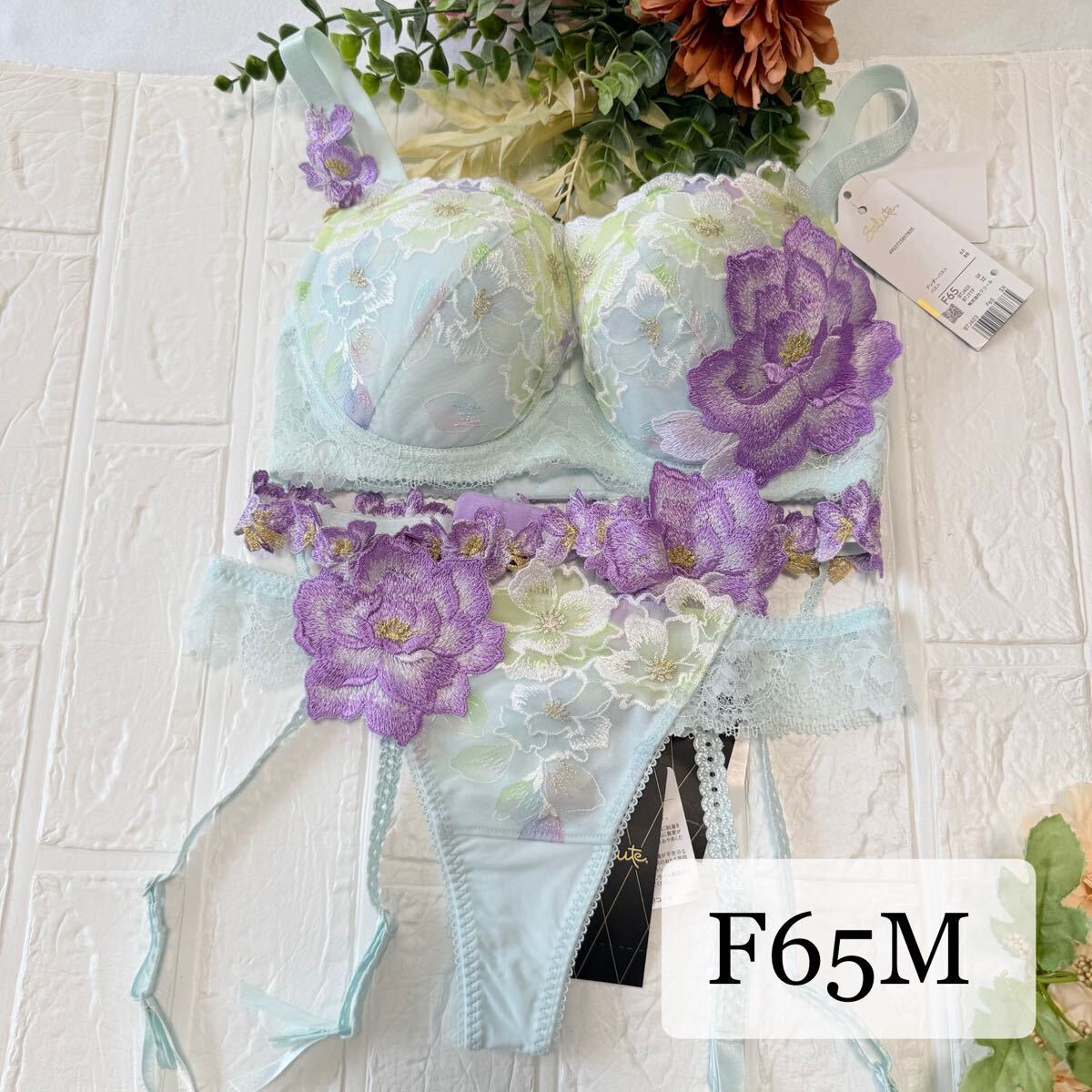 サルート【日本の花嫁】ブラジャー&ソング&ガーターベルト SX 03 新品】wacoal サルート 03 ブラ ソング ガーター F65M SX