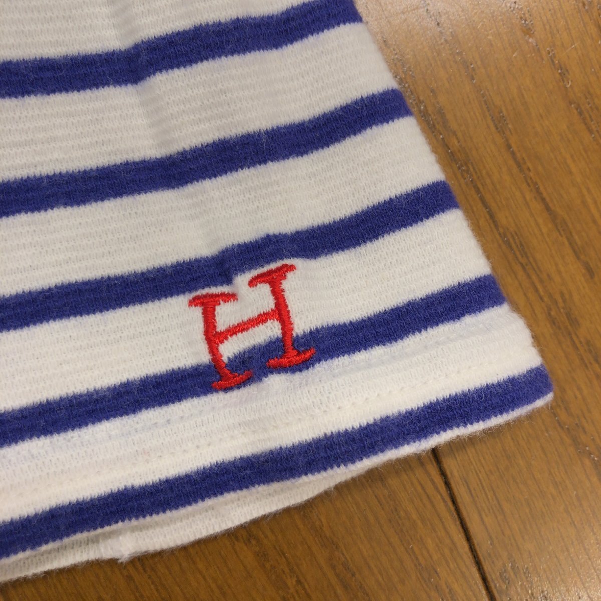 HR MARKET ハリウッドランチマーケット ボートネック ストレッチ フライス 七分袖 Tシャツ 3(L) 日本制 カットソー ロンT ハリラン 女性用