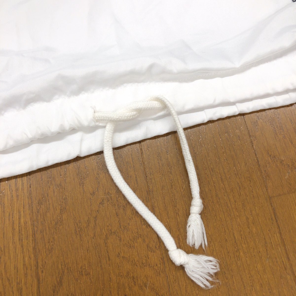 ●le coq sportif ルコック ロゴ刺繍 ハーフジップ ウーブンパーカー M 白 ホワイト プルオーバー ジャケット ウインドブレーカー メンズ