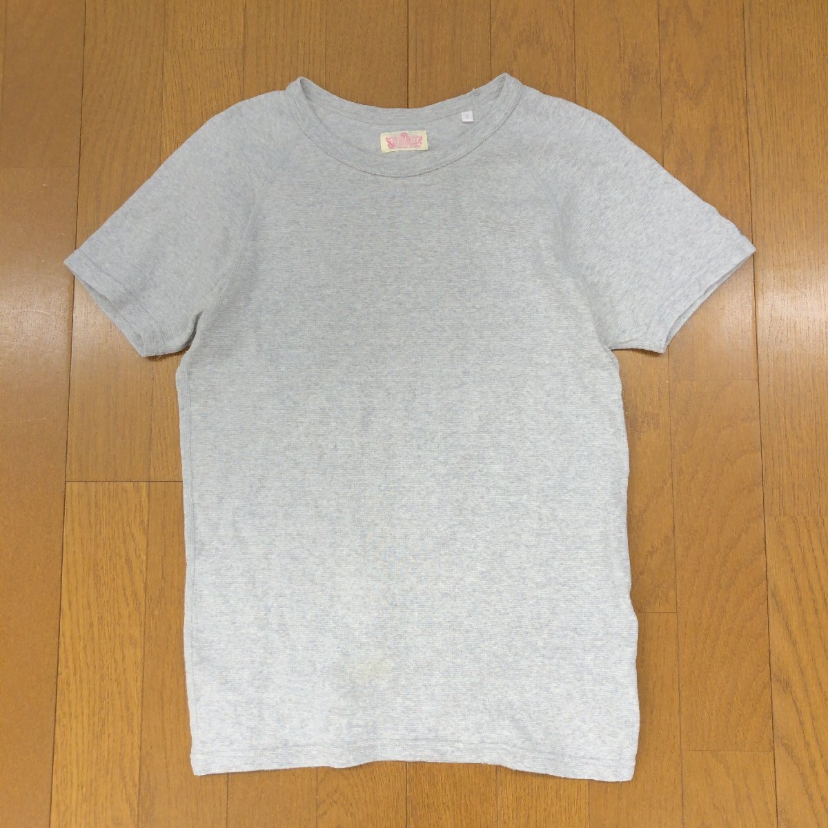 HR MARKET ハリウッドランチマーケット ストレッチ フライス Tシャツ 2(M) グレー 日本制 半袖 カットソー ハリラン レディース アメカジ